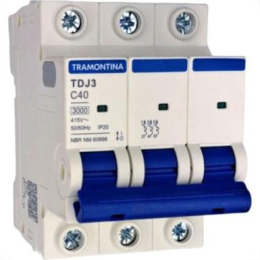 Imagem de Disjuntor Tramontina ''Din'' Tripolar 40A. C - TRAMONTINA ELETRIK