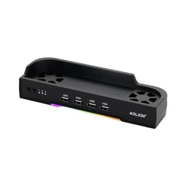 Imagem de Base De Expansão RGB Com Cooler Para Switch 2, HUB Portátil E Suporte 