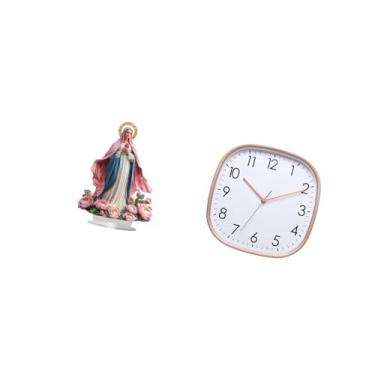 Imagem de Vaveren Ornamento de Mesa em Acrílico com Base E Relógio de Parede Digital. Grande Peça de Arte Vintage para Festas, Casa, Estante, Festivais, Quarto E Sala D