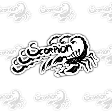 Imagem de 3 adesivos de escorpião, adesivos de vinil de animais perigosos legais para laptop, caderno, diário, garrafa de água, para-choque de carro, presente exclusivo para adolescentes, estudantes