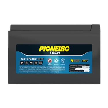 Imagem de Bateria estacionaria p/ alarme e nobreak 12v 7a ups t12-7seg - PIONEIR