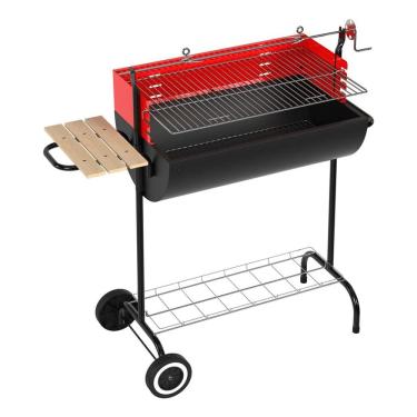 Imagem de Churrasqueira A Carvao Com Rodas Mr Beef 95x48 Cm