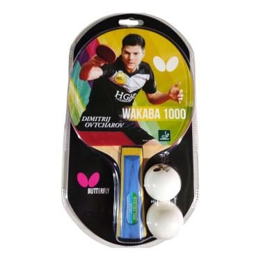 Imagem de Raquete Clássica Butterfly Wakaba 1000 + 2bolas Dimitrij Ovt