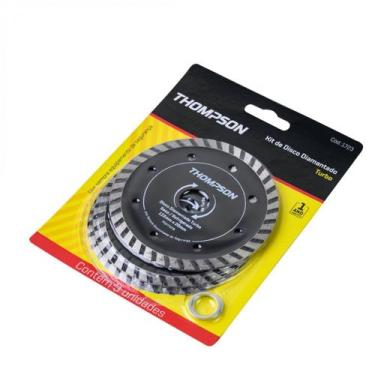 Imagem de Kit Discos Diamantados Turbo 3 Unidades Thompson