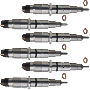 Imagem de HATRYIDA 6 peças de injeção de combustível 0986435597 para Komatsu PC200-8 D39EX-22 D39PX-22 GD555-5 GD655-5 GD675-5 HB205 HB215 PC2200 PC228 PC2400 PC270 Veículos WA200 WA250 WA320 WA380 SAAD107E-1