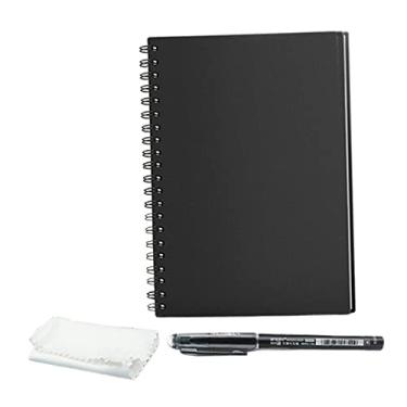 Imagem de Newmind Caderno Reutilizável Executive Smart forrado com caneta apagável de papel, bloco de notas espiral, diário de bolso, presente escolar - A6