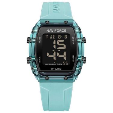 Imagem de Relógio De Pulso Feminino Esportivo Fashion Lcd Digital Azul Claro