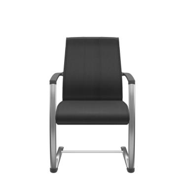 Imagem de Cadeira Suprema Aproximação Cromada Dunas Preto