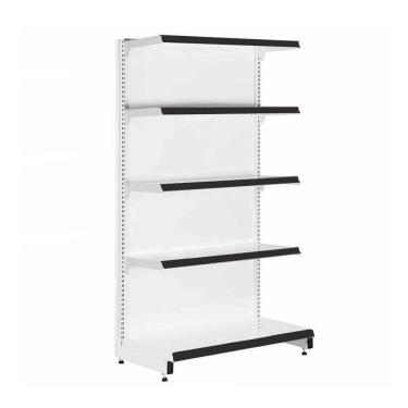 Imagem de Gôndola Prateleira 5 Níveis 40x30 New Plus 1,70 Ponta Pe Preto - Sa Gôndolas