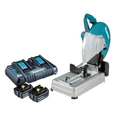 Imagem de Serra Rápida Policorte à Bateria 36v 14 355mm Dlw140pt2 Makita 220 Volts