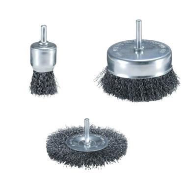 Imagem de Jogo De Escovas Aço Com Haste 3 Peças Makita D-66070