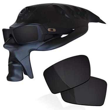 Imagem de RockShell Lentes polarizadas de reposição para óculos de sol Oakley Gascan – Preto