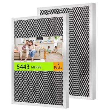 Imagem de 2 pacotes 5443 Filtro de desumidificador MERV 8 substituição compatível com modelos de desumidificador: 1830, 1850, 1852 e ventiladores 8191, 8192 10x12x1 atualização de filtro (2)