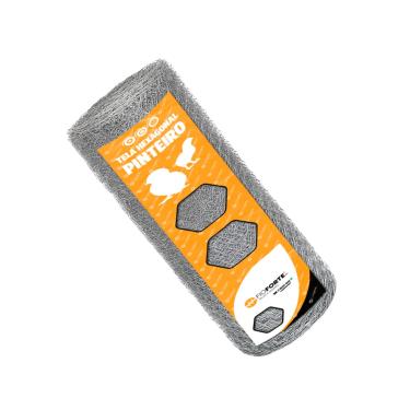 Imagem de Tela Pinteiro Fio BWG 24 Galvanizada 0,60cm Altura Malha Hexagonal 1" Galvanizada Variação de 50 à 05 Metros FioForte. (05 Metros)