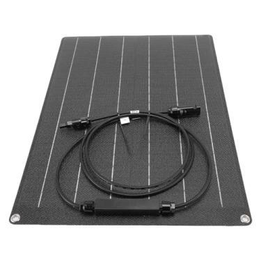 Imagem de Alomejor Painel Solar de Silício Monocristalino, 30W 18V Placa de Painel Solar Flexível para RVs de Bateria de 12V, Barcos, Casas