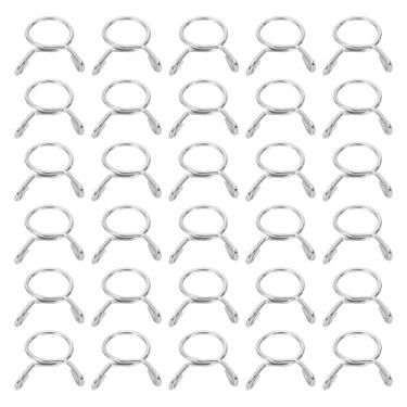Imagem de HARFINGTON Clipes de mangueira de linha de combustível 30 peças 13 mm ID 15 mm OD 304 tubos de aço inoxidável clipes de mola para mangueira de ar, tubo de água, motocicleta, scooter, quadriciclo