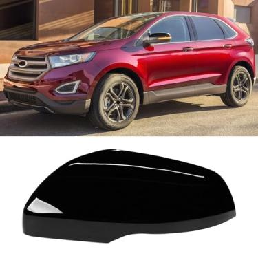 Imagem de OWITAT Compatível com Ford Edge Side Mirror Cover 2015-2021, lado esquerdo do motorista tampa do espelho retrovisor com luz de seta substitui FT4Z-17D743-BAPTM, FT4Z17D743BAPTM preto brilhante