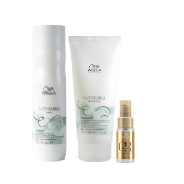 Imagem de KIT WELLA PRO NUTRICURLS SH250+CD200+OL30
