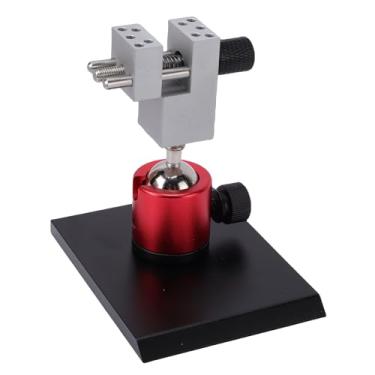 Imagem de Luocute Mini Torno, Mandíbula Ajustável, Braçadeira de Mesa Giratória de 0-2,48 pol. Com 10 Furos de Posicionamento, Torno de Bancada Giratório de 360° Com Base para Fabricação de