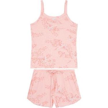 Imagem de Pijama Regata Feminino Viscose Canelada Malwee Ref. 122390-Feminino