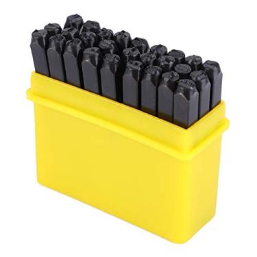 Imagem de Sonew Ferramenta de Couro de Metal, 36pcs Conjunto de Aço Carbono Letra de Letra de Alfabetismo Kit de Carimbo de Metal Com Estojo para Marcação de Metal, Jóias e Necessidade de Arte,