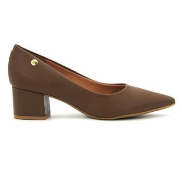 Imagem de Sapato Vizzano 1220.315 Scarpin Salto Grosso Social Bico Fino Feminino