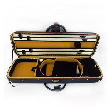 Imagem de Estojo Para Violino Retangular De Madeira Compensada Portátil Com Higrômetro E Alça Para Violino Tamanho 4/4 Tamanho Completo Estojo de Violino