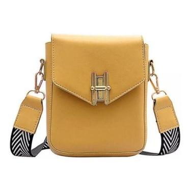 Imagem de Bolsa Feminina H Transversal Alça Preto Novo  - Unistar, Branco