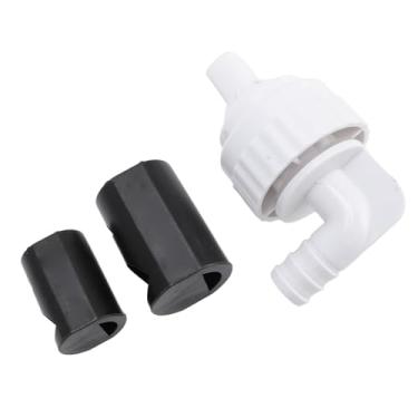 Imagem de Fabater Conjunto de Conector de Saída de água para Aquário, Fluxo de água Estabilizado, Prevenção de Refluxo, Redução de Ruído para Tanque de Peixes Ideal, Plástico Vivo (Branco)