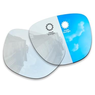 Imagem de Betterun Lentes de reposição fotocromáticas azuis para óculos inteligentes Ray-Ban Meta Wayfarer RW4008 53 mm