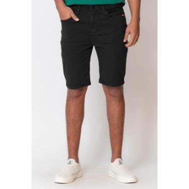 Imagem de Bermuda Masculina Sarja Slim Polo Wear Preto-Masculino