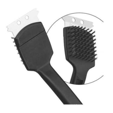 Imagem de Escova Limpa Grelha Espetos - Aço - Churrasqueira - Provita