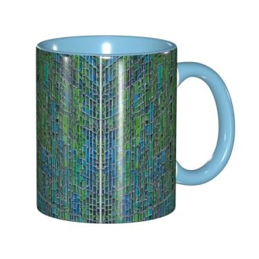 Imagem de Zeraoke Abalone Nacre Print Canecas de café criativas, personalizadas, presente para família, tamanho de 325 ml, unissex