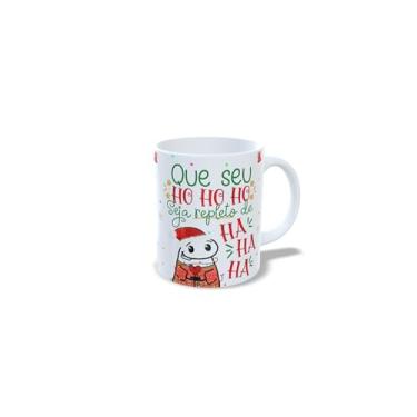 Imagem de Caneca de Cerâmica 325ml Tema Natal, Gente que Ama Panetone, Branca com Estampa Natalina (4)