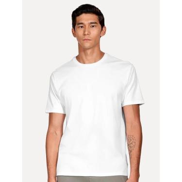 Imagem de Camiseta Aramis Masculina Basic Lisa Mono Liquid Cotton Branca-Masculino