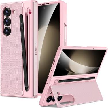 Imagem de Miimall Capa para Samsung Galaxy Z Fold 5 com caneta Stylus e suporte para caneta [protetor de tela transparente integrado e suporte invisível] [Queda de grau militar] Capa de telefone ultrafina à