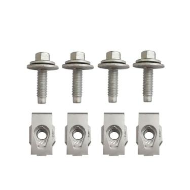 Imagem de Crmopix Porcas e parafusos de filtro de placa dianteira 4034A para Ford F-150 Expedition Lincoln Navigator 2015-2024 (pacote com 4)