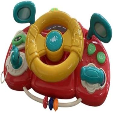 Imagem de Volante de brinquedo interativo com som e luz, colorido e divertido - Cores sortidas