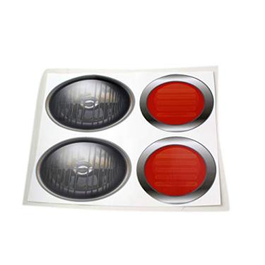 Imagem de Toy Restore Decals Replacement Stickers Oval Headlights and Tail Lights for DIY Kids Car Truck
