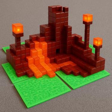 Imagem de Placa de base magnética bloco de construção - Kit com 4 Placas