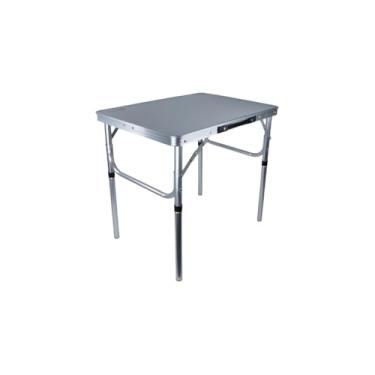 Imagem de Mesa Auxiliar Ajustável em Alumínio, Altura Regulável 26-56 cm, Tampo MDF, 60x45 cm, Suporta 30 kg, 2,2 kg, Uso Doméstico