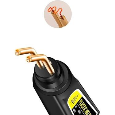 Imagem de Pistola de Solda Plástico Para-choque Farol Carro Bivolt 150W com 1300 Grampos Estilete e Alicate