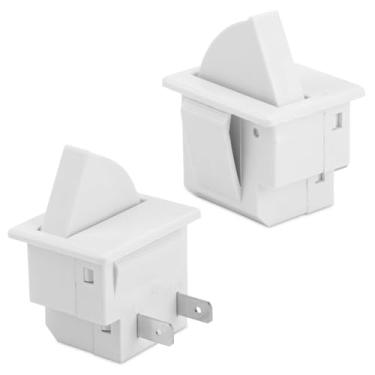 Imagem de 2un Interruptores Luz para Porta Geladeira, Geladeira Peças Reposição para Interruptor de Luz Original da Porta da Frigorífico Compatível com GE Maytag Amana Dietrich e Admiral