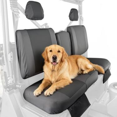 Imagem de KEMIMOTO Conjunto de capa de assento 1680D compatível com CFMOTO Uforce 1000 2019-2024/1000 XL 2022-2024 (serve apenas para assentos dianteiros), acessórios à prova de água à prova de água para unhas