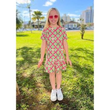 Imagem de Vestido Grid Floral Minnie Animê-Feminino