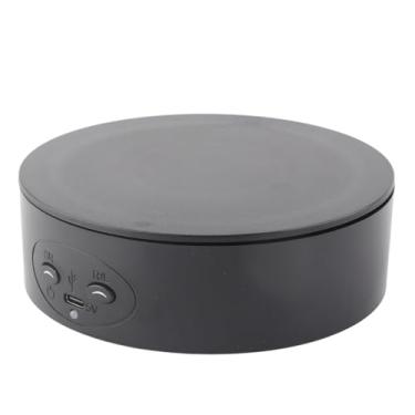Imagem de Generic Fotografia Mesa Giratória Giratória de 360 ​​graus Capacidade de Carga de 6,6 Lb Suporte de Exibição Alimentado por USB para Garrafas de Vinho (Preto)