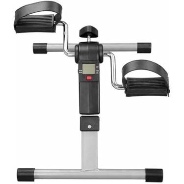 Imagem de Mini Bicicleta Ergométrica Dobrável para Pernas e Braços – Exercitador Portátil com Resistência Ajustável e Tela LCD – Fisioterapia e Reabilitação