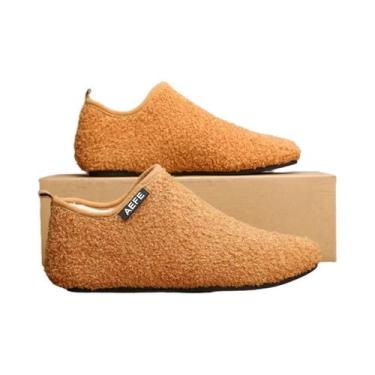 Imagem de Chinelos De Inverno Masculinos Quentes E Macios Com Suporte Para Arco 