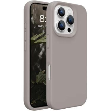 Imagem de Capa de silicone para iPhone 16 Pro Max leve, acabamento fosco liso