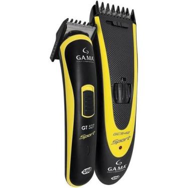 Imagem de Kit Máquina de Corte GCS547 Sport Preto, Amarelo USB Bivolt Gama - Gam